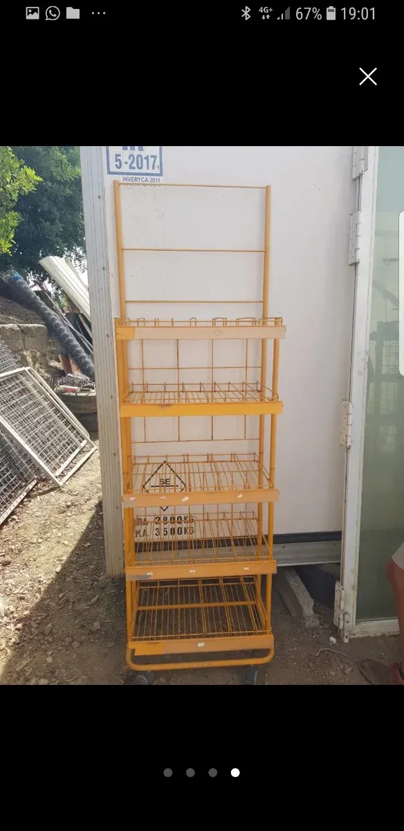 Estantería Metálica Amarilla