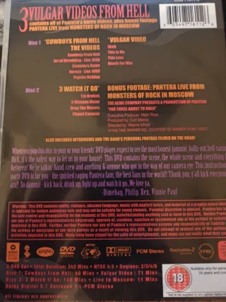 Pantera 3 Vulgar Videos from Hell DVD
