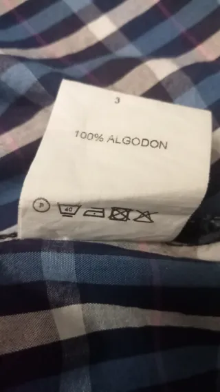 Camisa de cuadros mujer talla 38