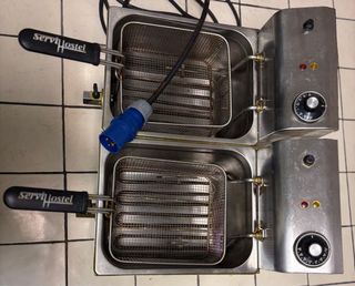 Freidora doble servicio ideal restaurantes