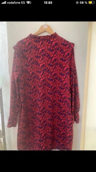Vestido H&M rojo estampado