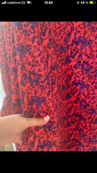 Vestido H&M rojo estampado