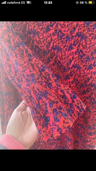 Vestido H&M rojo estampado