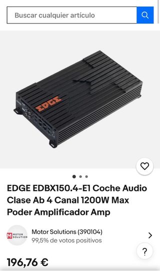 Amplificador Edge 4 Canales 1200W totalmente nuevo