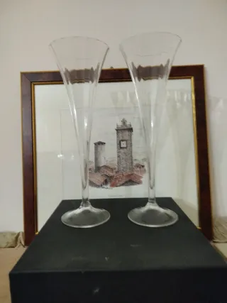 Caraffa/AnforaMurano con 2 Calici più Ampolla