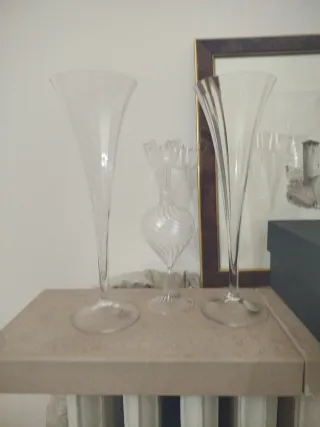 Caraffa/AnforaMurano con 2 Calici più Ampolla