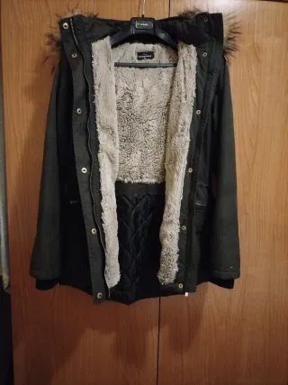 Trenca mujer verde militar