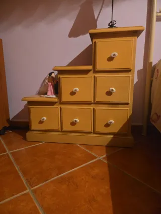 Mesitas de noche vintage madera