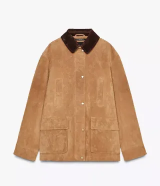 Chaqueta de piel oversize