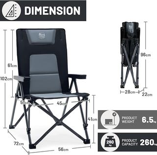 2 Sillas Camping Plegables Timber Ridge
