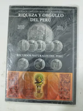 Álbum Monedas Riqueza y Orgullo Perú