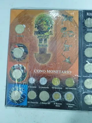 Álbum Monedas Riqueza y Orgullo Perú