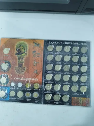 Álbum Monedas Riqueza y Orgullo Perú