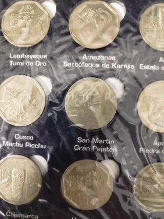 Álbum Monedas Riqueza y Orgullo Perú