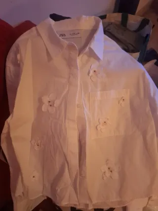 Lote camisas Zara talla 11,12 niña y dos pantalone