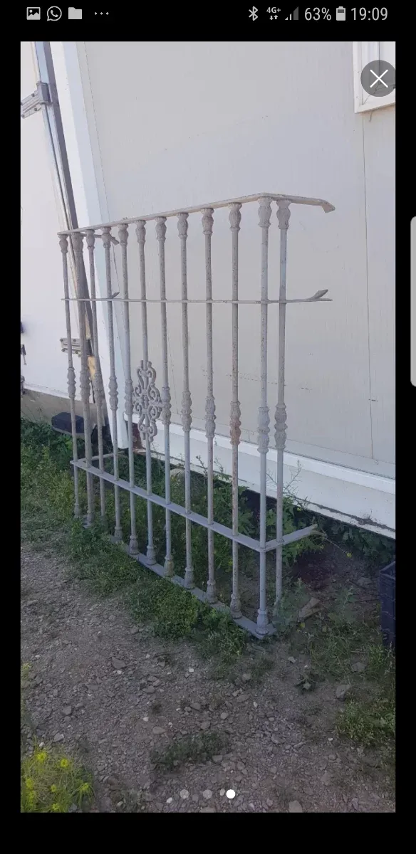 Reja de hierro macizo 120 x 120 cm