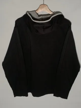 Sudadera Reebok vintage, hoodie retro Y2K negro