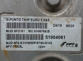 Fiat 1133144 centralita 51904061 grande punto 199