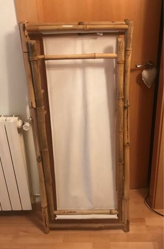 Hamaca de bambú y tela