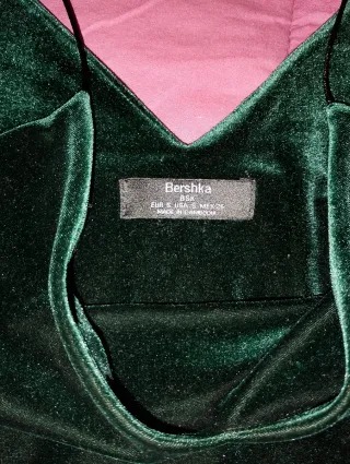 Top terciopelo verde tirantes