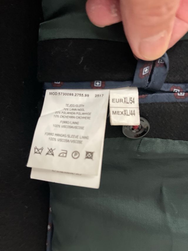 Abrigo Lana Roberto Verino Negro