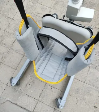 Grúa eléctrica bipedestacion cambia pañal.