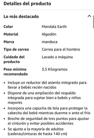 Mochila Porta Bebé Manduca Mandala