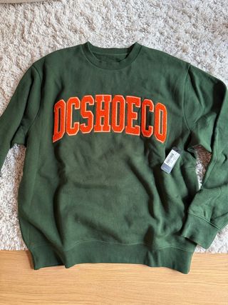 Sudadera DC Shoes verde con logo nueva