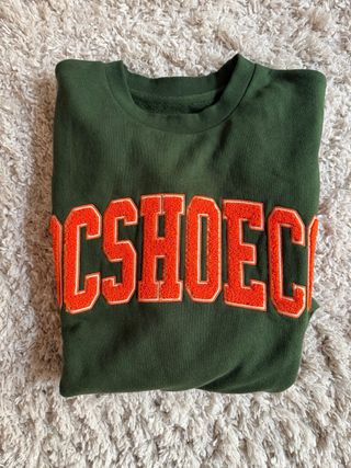 Sudadera DC Shoes verde con logo nueva