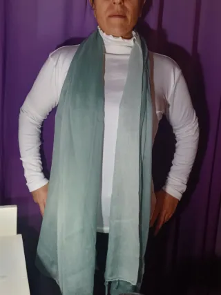 Sciarpa Calliope donna verde acqua