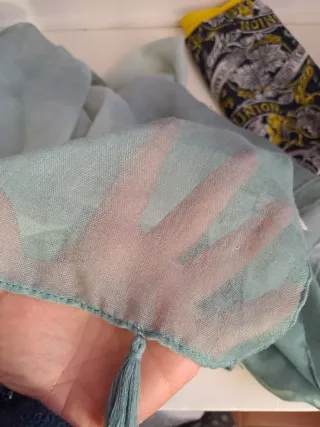 Sciarpa Calliope donna verde acqua