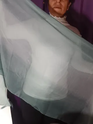 Sciarpa Calliope donna verde acqua