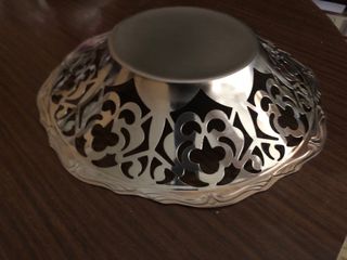 Plato decorativo metal calado