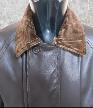 Giubbotto Pelle Invernale Marrone L