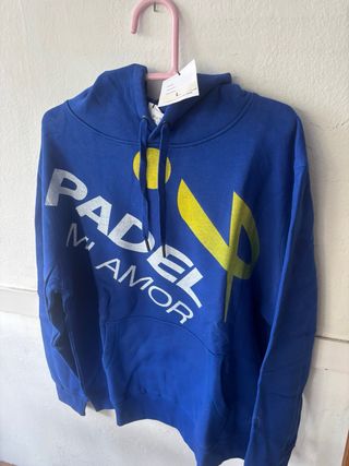 Sudadera Padel Mi Amor azul, talla L