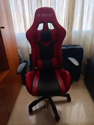 Silla Gaming Nplay Roja y Negra