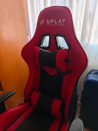 Silla Gaming Nplay Roja y Negra