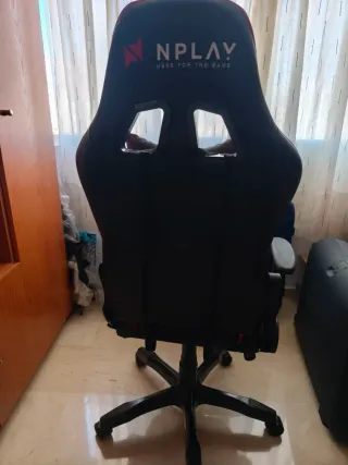 Silla Gaming Nplay Roja y Negra