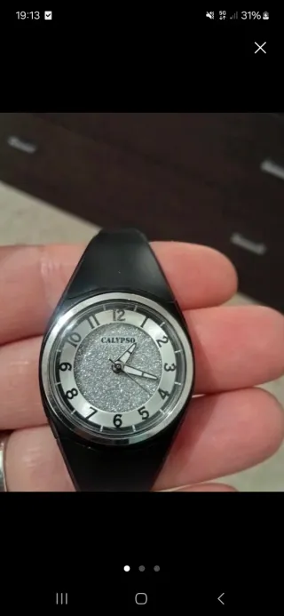 Reloj Calypso Negro y Plateado