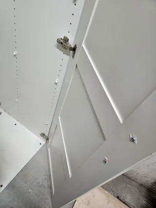 Armario blanco de madera 1 puerta