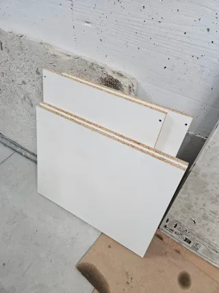 Armario blanco de madera 1 puerta