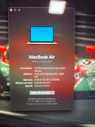 MacBook Air 2018 Plata