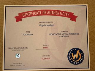 DVD de Candyman firmado por Virginia Madsen