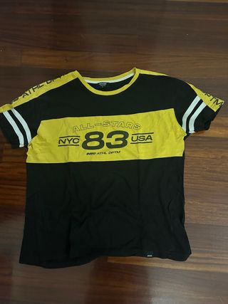 Camiseta INSIDE Negra y Amarilla Talla L