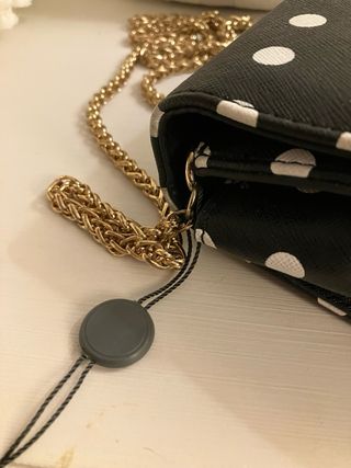 Borsa Camomilla pois nera con cuore