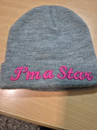 Gorro niña Soy una estrella rosa