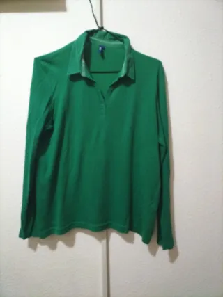 Camiseta manga larga verde Talla XL