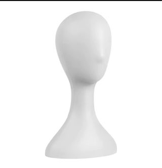 3 Cabezas Expositoras Plástico Blancas