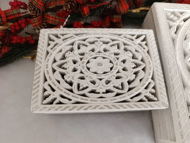 2 Caixas Decorativas Estilo Boho