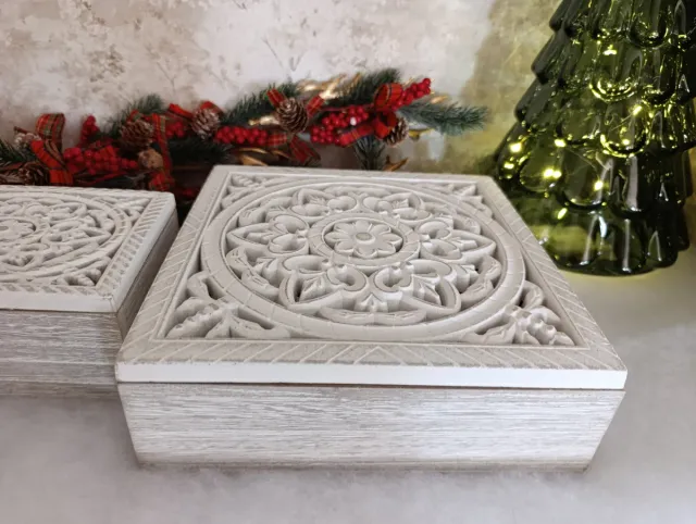 2 Caixas Decorativas Estilo Boho